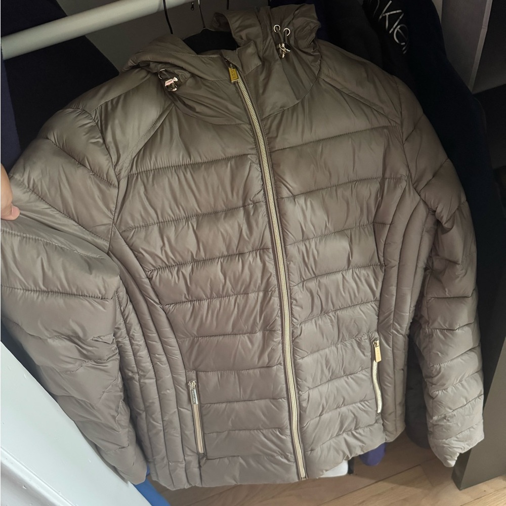 Michael Kors Beige Puffer Jacket